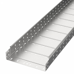 Лоток кабельный листовой 3000x300x80 сталь с перфорированной боковой стенкой толщ.1мм ПРОМРУКАВ