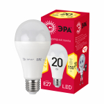Лампочка светодиодная ЭРА RED LINE LED A65-20W-827-E27 R Е27 / E27 20 Вт груша теплый белый свет Лампочка светодиодная ЭРА RED LINE LED A65-20W-827-E27 R Е27 / E27 20 Вт груша теплый белый свет