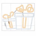 Фигура "Санта Клаус с мешком подарков", размер 100х100 см NEON-NIGHT Фигура "Санта Клаус с мешком подарков", размер 100х100 см NEON-NIGHT