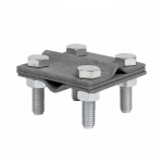 Зажим крестовидный прут-прут (3 пластины 57x57мм) HZ EKF Зажим крестовидный прут-прут (3 пластины 57x57мм) HZ EKF