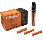 Гвозди 3.0х19 мм для монтажного пистолета с кованым наконечником (1000шт/уп) в комплекте с газовым баллоном 165 мм FEDAST (1/1)