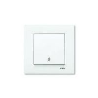 Выключатель 1кл прох с/у белый IP20 Karre Viko (1/12/120)
