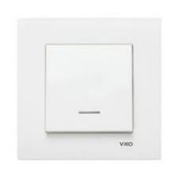 Выключатель 1кл с подсв с/у белый IP20 Karre Viko (1/12/120)