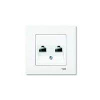 Розетка 1гн комп RJ45 с/у белый кат.5е Karre Viko (1/12/120)