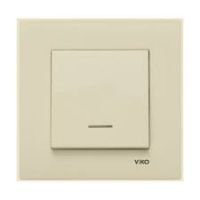 Выключатель 1кл с подсв с/у крем IP20 Karre Viko (1/12/120) Выключатель 1кл с подсв с/у крем IP20 Karre Viko (1/12/120)