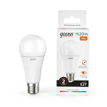 Лампа светодиод 20Вт груша А60 Е27 3000K 1520Лм матовая Gauss Elementary (1/10/50) Лампа светодиод 20Вт груша А60 Е27 3000K 1520Лм матовая Gauss Elementary (1/10/50)