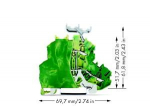 Клемма заземляющая 2уровней 70мм на DIN-рейку 4мм² ширина ячейки6.2 Wago _