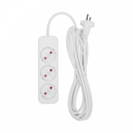 Удлинитель 3гн без З/К 3м белый 10А 2х1,0мм STANDARD Rexant (1/20)