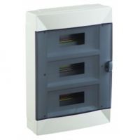 Бокс ЩРН-П-36мод настен пласт бел (дв.прозр) 3 ряда IP40 Makel (1/4)