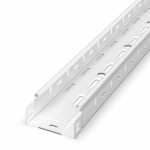 Лоток перфорированный Стандарт 100х50х3000 (0,7 мм) RAL 9003 (24 м/уп) Промрукав