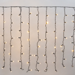 Гирлянда светодиодная "Дождь" 2x0,8 м, черный провод, 230 В, диоды ТЕПЛЫЙ БЕЛЫЙ Гирлянда светодиодная "Дождь" 2x0,8 м, черный провод, 230 В, диоды ТЕПЛЫЙ БЕЛЫЙ