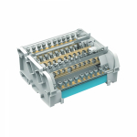 Блок распределительный на DIN рейку 5р 160А, 5х7мм 1х8мм 1х9мм 1х12мм