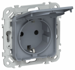 FLITE Роз. с з/к/ш кр б/к 16А IP44 РСшкр11-1-44-ФлМ мар. IEK