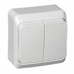 Выключатель 2кл о/у белый IP20 Этюд Systeme Electric (1/25/200) Выключатель 2кл о/у белый IP20 Этюд Systeme Electric (1/25/200)