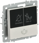 BRITE Кнопка звонка с инд. отел. 10А ВС10-1-9-БрЖ жемч. IEK BRITE Кнопка звонка с инд. отел. 10А ВС10-1-9-БрЖ жемч. IEK