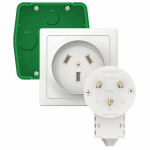 СИЛ.КОМПЛ 32А:вилка,розетка,монтаж.короб