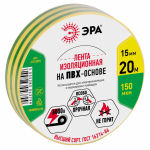 Изолента желто-зеленая 15/20м ЭРА (10/200/8000) Изолента желто-зеленая 15/20м ЭРА (10/200/8000)