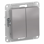 Выключатель 2кл с/у алюминий механизм IP44 AtlasDesign AQUA Systeme Electric Выключатель 2кл с/у алюминий механизм IP44 AtlasDesign AQUA Systeme Electric