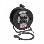 Удлинитель на катушке силовой 4гн с з/к 50м КГ 3x1,5мм2 IP44 с выключателем c защитными крышками металлическая катушка REXANT