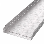 Лоток кабельный листовой 3000x400x80 сталь с перфорированной боковой стенкой толщ.2мм ПРОМРУКАВ