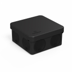 Коробка распределительная 60-0210-9005м для прямого монтажа двухкомпонентная безгалогенная (HF) черная 80х80х40 (8шт/уп) Промрукав Коробка распределительная 60-0210-9005м для прямого монтажа двухкомпонентная безгалогенная (HF) черная 80х80х40 (8шт/уп) Промрукав