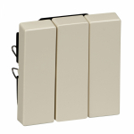 Тройная клавиша (перекидная) для выкл-ля/кнопки пластик бежевый глянцевая IP20 SE MERTEN Тройная клавиша (перекидная) для выкл-ля/кнопки пластик бежевый глянцевая IP20 SE MERTEN