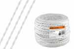 Ретро провод "Эко" 2х1,5 витой ГОСТ белый (20м) TDM Ретро провод "Эко" 2х1,5 витой ГОСТ белый (20м) TDM