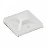 Площадка самоклеящаяся для крепления стяжек 20х20 мм (10шт/упак) белая REXANT (1/10/500)