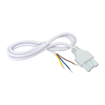 Кабель для подключения светодиодных линейных светильников ДБО-60/120/150 белый 1 метр 3x0,75 мм2 EKF