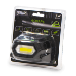 Фонарь налобный Gauss модель GFL409 5W 200lm Li-ion 1200mAh LED 1/10/100