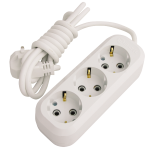 Удлинитель 3гн с З/К 3м белый 16А ПВС 3х1 Makel (1/12/48)