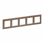 Рамка 5гн светлое дерево Valena LIFE Legrand