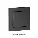 Выключатель 1кл с/у карбон в сборе SMART Zigbee AtlasDesign Systeme Electric (1/5)