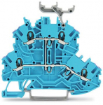 Зажим клеммный проходной 70мм размер ячейки 3.5мм на DIN-рейку 1 уровень сечение провода 1.5мм² 13.5А 500В термопласт Wago Зажим клеммный проходной 70мм размер ячейки 3.5мм на DIN-рейку 1 уровень сечение провода 1.5мм² 13.5А 500В термопласт Wago