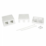 Универсальная розетка, 2 порта для модулей Keystone (для модулей форм-фактора A10) Универсальная розетка, 2 порта для модулей Keystone (для модулей форм-фактора A10)