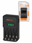 Зарядное устройство 18044 (1800 mA 4 слота АА/ААА 4 кан.), LCD-экран, 220 В, TDM Зарядное устройство 18044 (1800 mA 4 слота АА/ААА 4 кан.), LCD-экран, 220 В, TDM