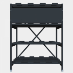 Стеллаж 4 полочный 4 ряда 896х769х1160