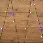 Гирлянда "Мультишарики" Ø15мм 5м, темно-зеленый ПВХ, 30 диодов, цвет RGB Neon-Night (1/1/30)