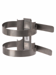 Держатель хомут сдвоенный Ø80-150 мм для изоляционной штанги, М8, термодиффузия TDM