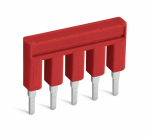 Кроссовый соединитель для клеммных блоков втычная 5 зажимов 25А с изоляцией Wago _ Кроссовый соединитель для клеммных блоков втычная 5 зажимов 25А с изоляцией Wago _