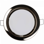 Светильник встраив под лампу GX53 10639. 7 никель глянцевый   106*39мм   Jazzway