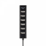 Разветвитель USB на 7 портов черный REXANT (1/1/100) Разветвитель USB на 7 портов черный REXANT (1/1/100)