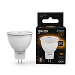 Лампа светодиод 3Вт GU4 3000K 290Лм MR11 GU4 Gauss Black (1/10/100)