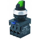 Переключатель подсвет. NP8-02XD/214, 2 полож. фикс., зелен., AC110-230В(LED) 2НЗ, IP65  CHINT (1)