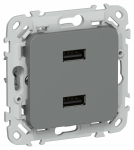 FLITE Роз. USB AA 2,1А РЮ-2-ФлМА м/а IEK