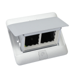 Выдвижной блок в стол, с комплектом для монтажа, 4 модуля, цвет алюминий, для монтажа ЭУИ Выдвижной блок в стол, с комплектом для монтажа, 4 модуля, цвет алюминий, для монтажа ЭУИ