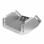 Угол д/листового кабель.лотка 45° вертикально ниспадающий (внешний) без соединит. разъема сталь оцинкованное серый ПРОМРУКАВ Угол д/листового кабель.лотка 45° вертикально ниспадающий (внешний) без соединит. разъема сталь оцинкованное серый ПРОМРУКАВ