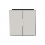 Клавиша двойная перекидная для выкл-ля/кнопки пластик матовая IP20 ABB