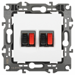 Розетка ЭРА Серия 12 12-3112-01М аудио двойная, белый матовый Розетка ЭРА Серия 12 12-3112-01М аудио двойная, белый матовый
