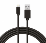 Кабель USB-Lightning 1 м 2 A черный ПВХ REXANT